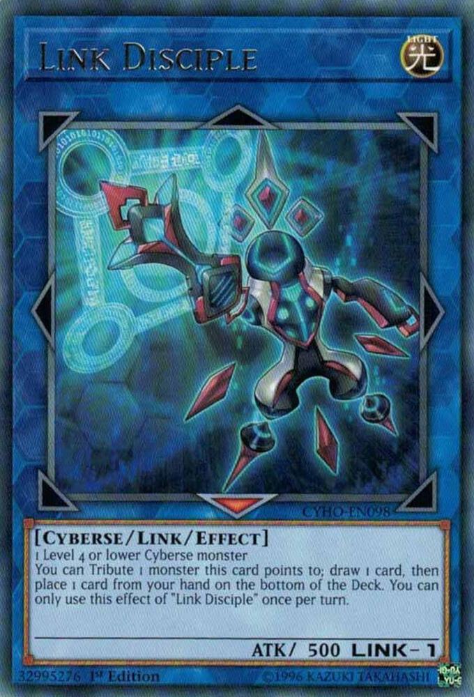 Link Disciple CYHO-EN098 card from Cybernetic Horizon