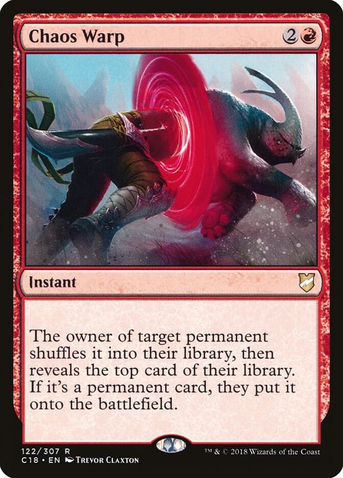Chaos Warp 122 card from Commander 2018