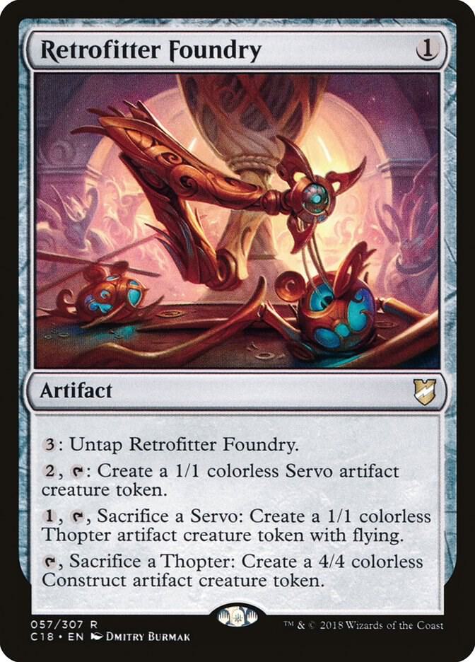 Retrofitter Foundry 57 card from Commander 2018