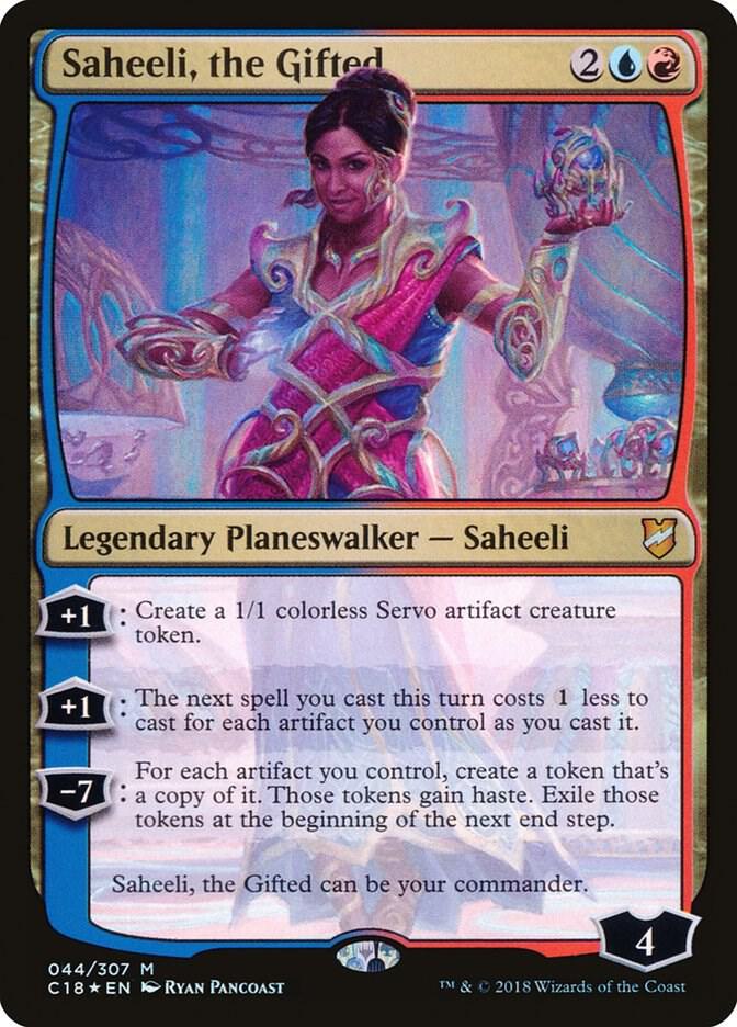 Saheeli, the Gifted 44 card from Commander 2018