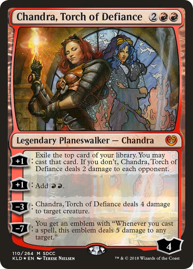 Chandra, Torch of Defiance (SDCC 2018 Exclusive) 110 card from Media Promos