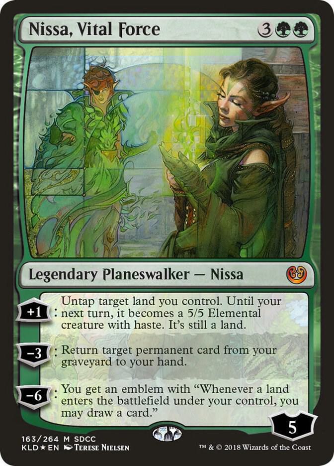 Nissa, Vital Force (SDCC 2018 Exclusive) 163 card from Media Promos