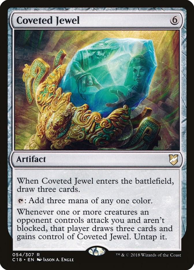 Coveted Jewel 54 card from Commander 2018