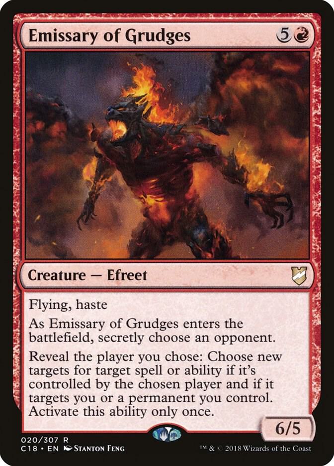 Emissary of Grudges 20 card from Commander 2018