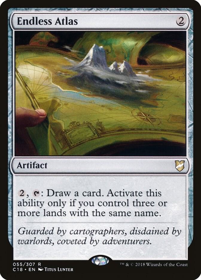 Endless Atlas 55 card from Commander 2018