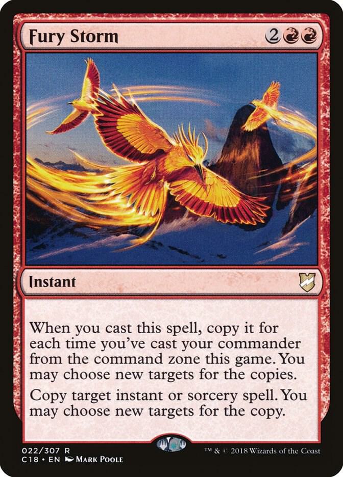 Fury Storm 22 card from Commander 2018