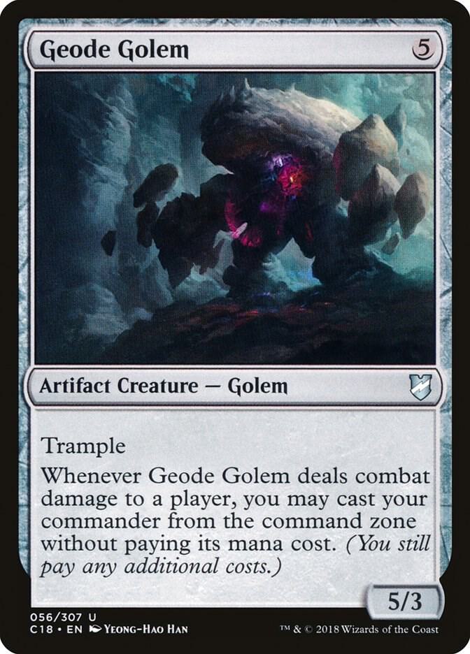Geode Golem 56 card from Commander 2018