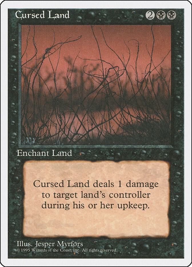 Cursed Land card from Fourth Edition