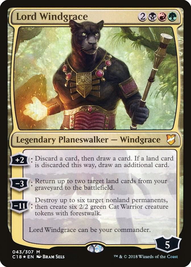 Lord Windgrace 43 card from Commander 2018