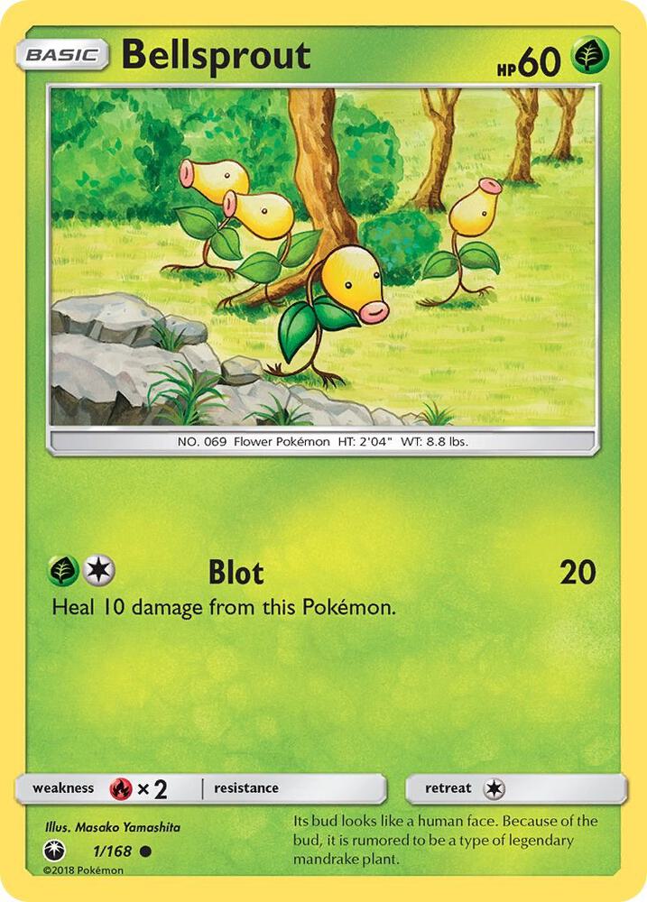 Bellsprout 1/168 card from SM - Celestial Storm