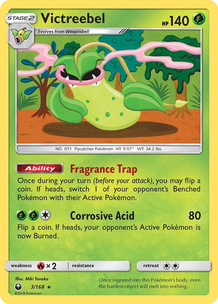 Victreebel 3/168 card from SM - Celestial Storm