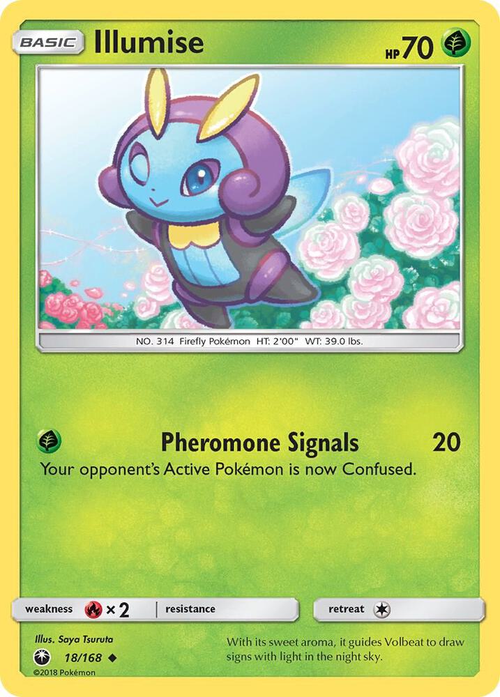 Illumise 18/168 card from SM - Celestial Storm