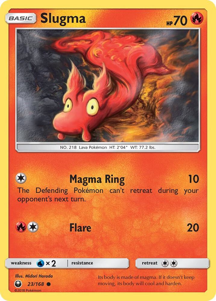 Slugma 23/168 card from SM - Celestial Storm