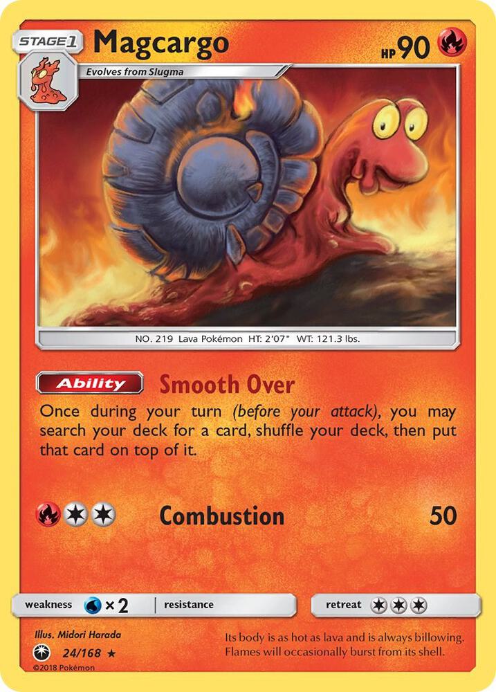 Magcargo 24/168 card from SM - Celestial Storm