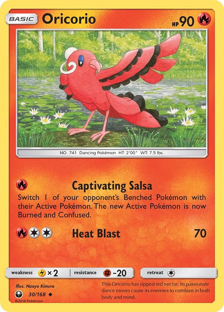 Oricorio (30) 30/168 card from SM - Celestial Storm