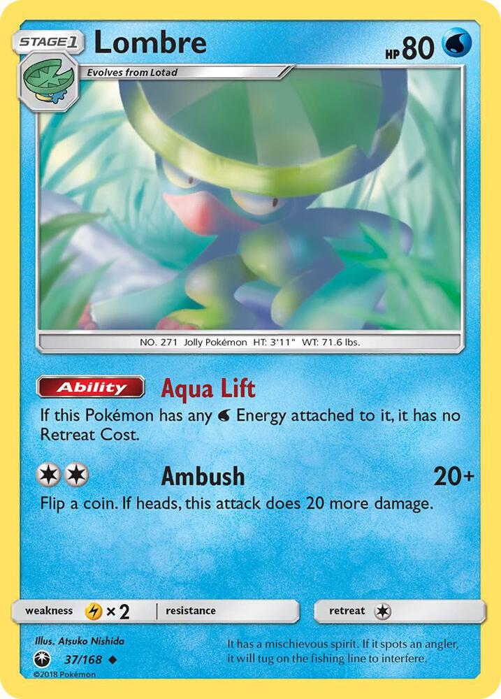 Lombre 37/168 card from SM - Celestial Storm