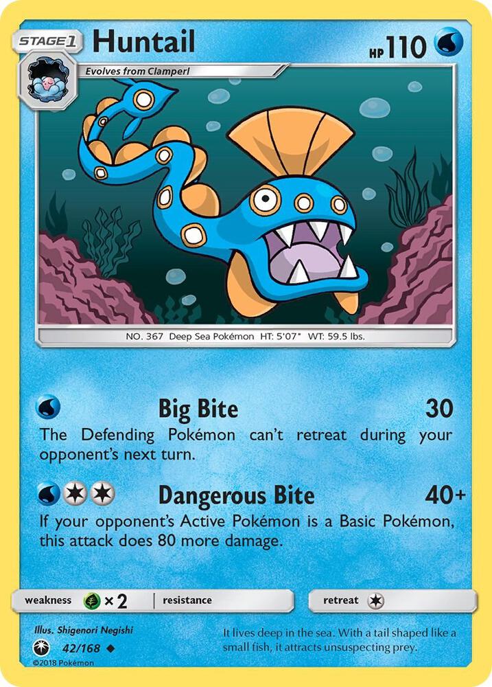 Huntail 42/168 card from SM - Celestial Storm