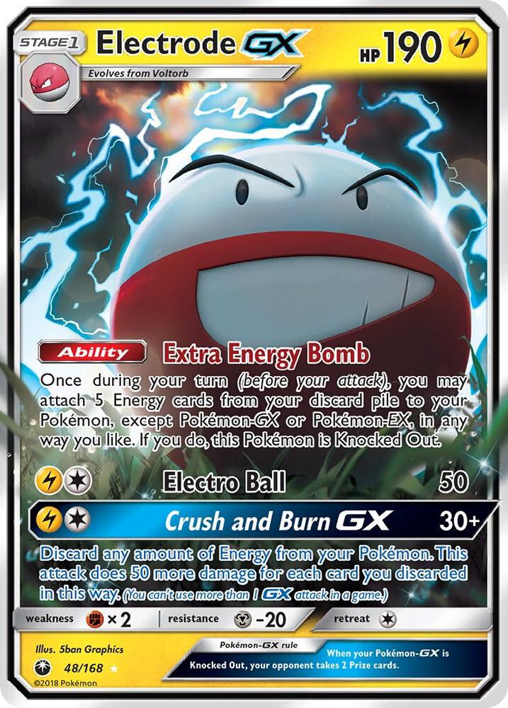 Electrode GX 48/168 card from SM - Celestial Storm