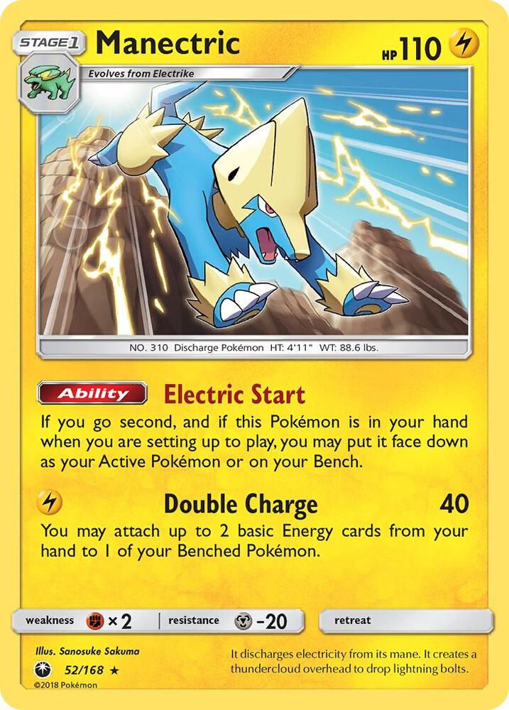 Manectric 52/168 card from SM - Celestial Storm