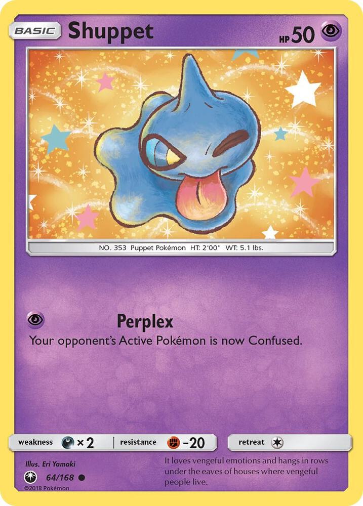 Shuppet (64) 64/168 card from SM - Celestial Storm