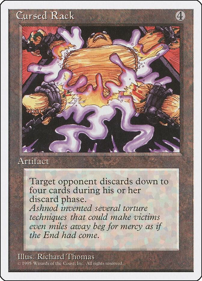Cursed Rack card from Fourth Edition
