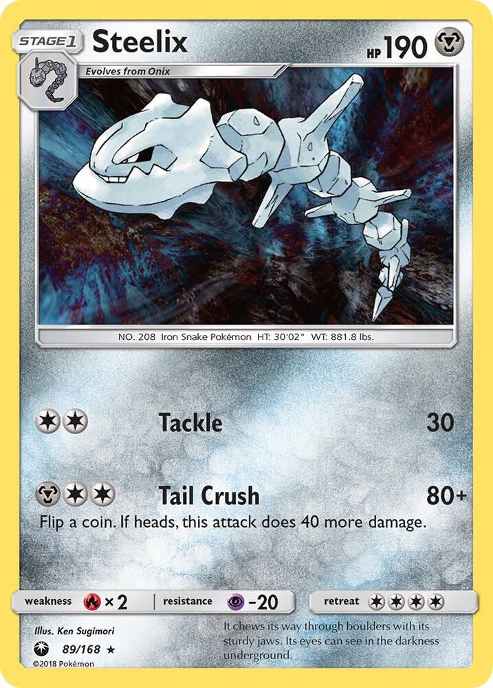 Steelix 89/168 card from SM - Celestial Storm