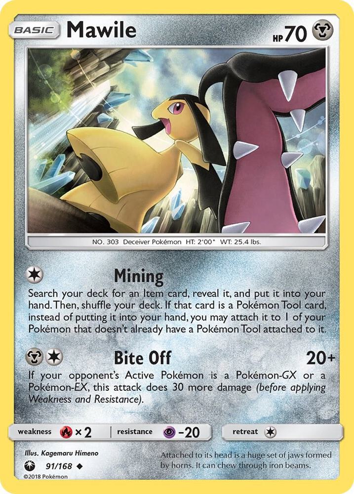 Mawile 91/168 card from SM - Celestial Storm