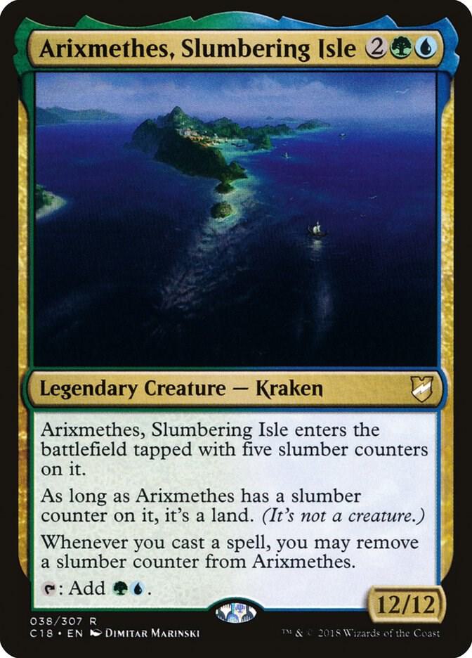 Arixmethes, Slumbering Isle 38 card from Commander 2018