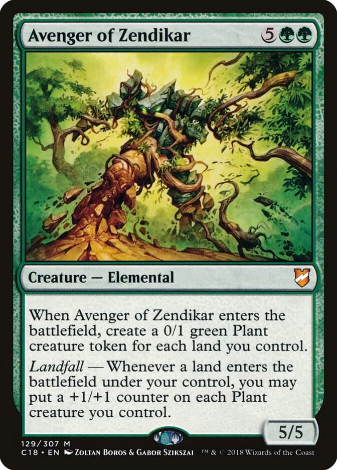 Avenger of Zendikar 129 card from Commander 2018