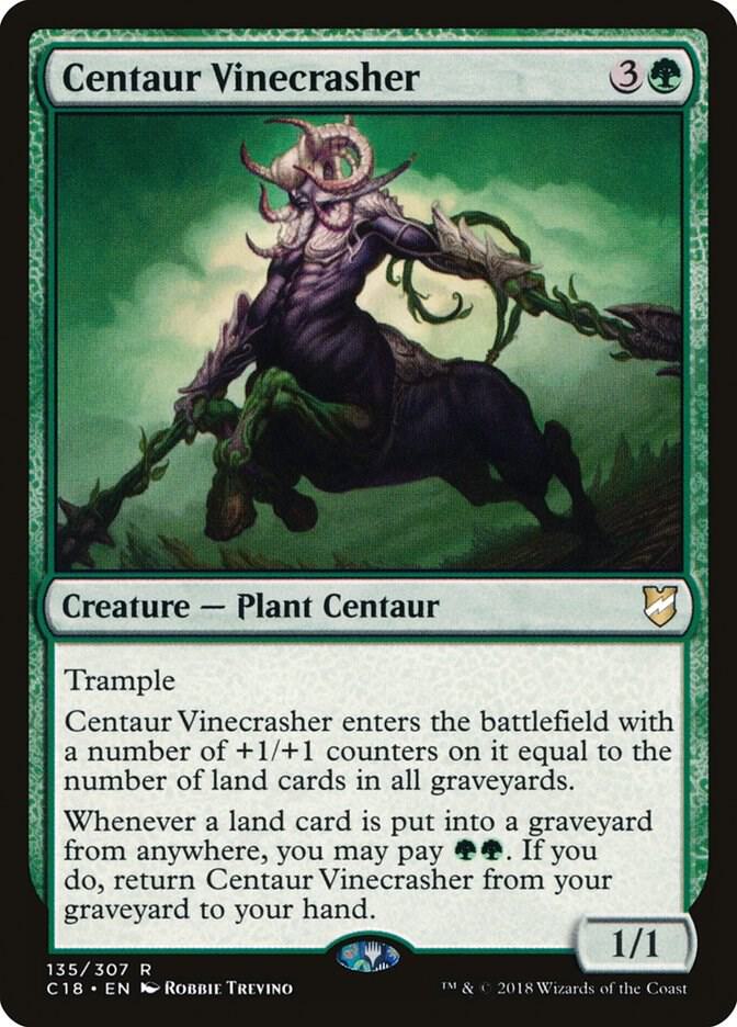 Centaur Vinecrasher 135 card from Commander 2018