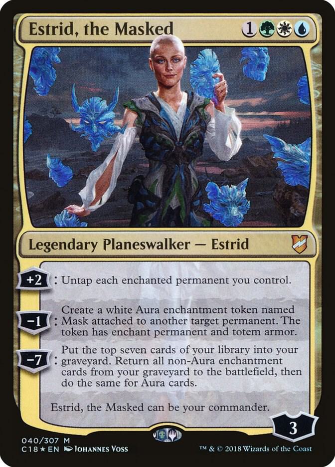 Estrid, the Masked 40 card from Commander 2018