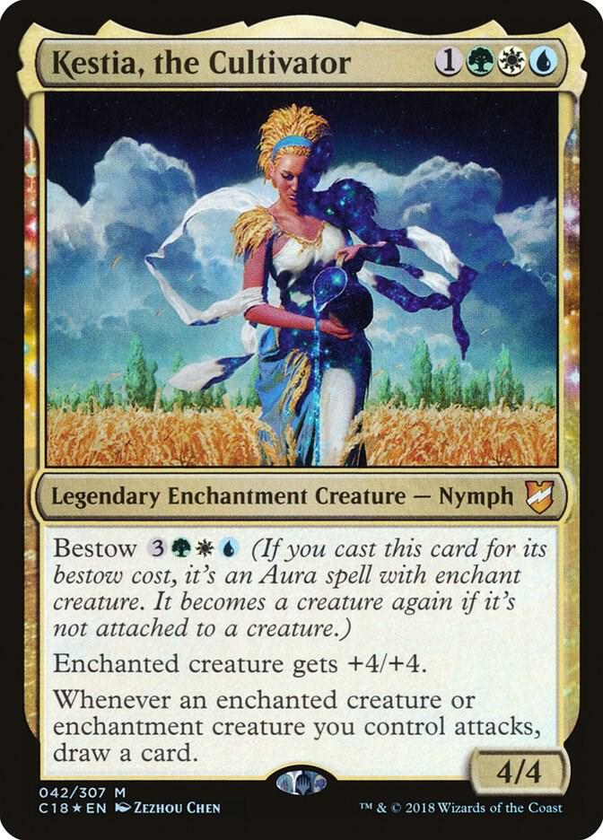 Kestia, the Cultivator 42 card from Commander 2018