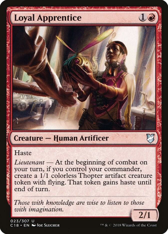 Loyal Apprentice 23 card from Commander 2018