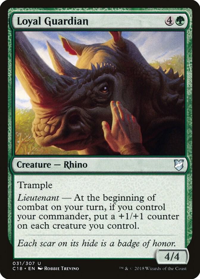 Loyal Guardian 31 card from Commander 2018
