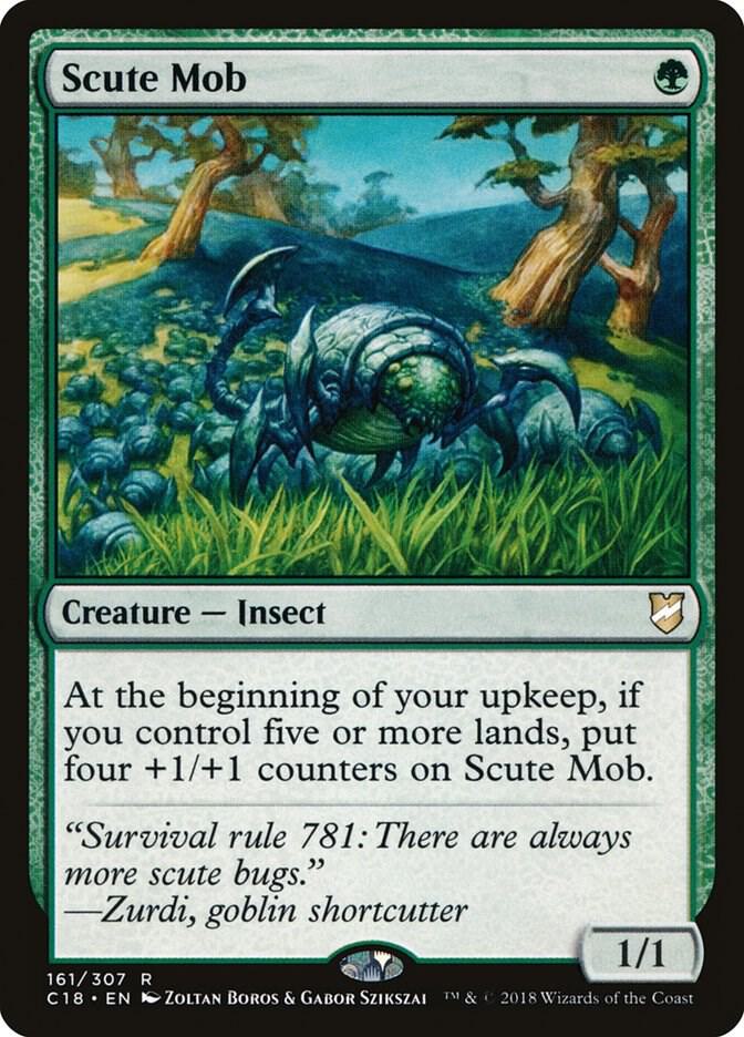 Scute Mob 161 card from Commander 2018