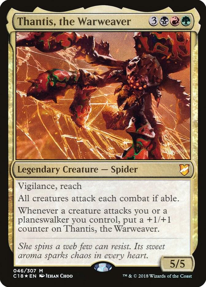 Thantis, the Warweaver 46 card from Commander 2018