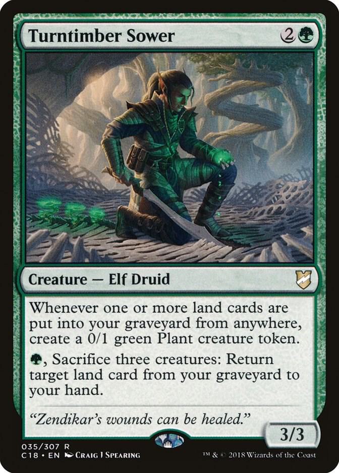 Turntimber Sower 35 card from Commander 2018