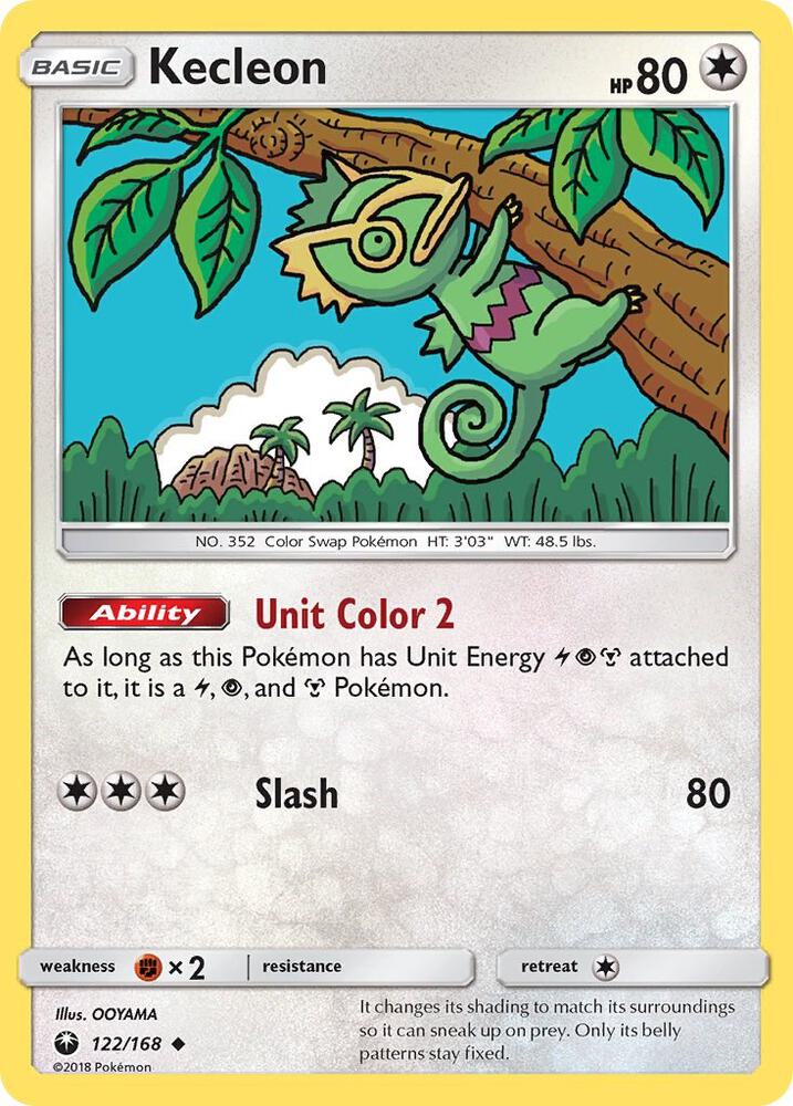 Kecleon 122/168 card from SM - Celestial Storm