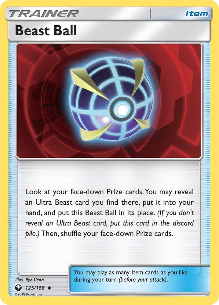 Beast Ball 125/168 card from SM - Celestial Storm