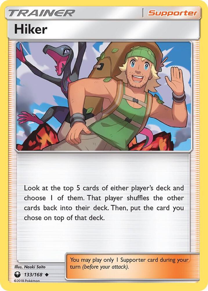 Hiker 133/168 card from SM - Celestial Storm