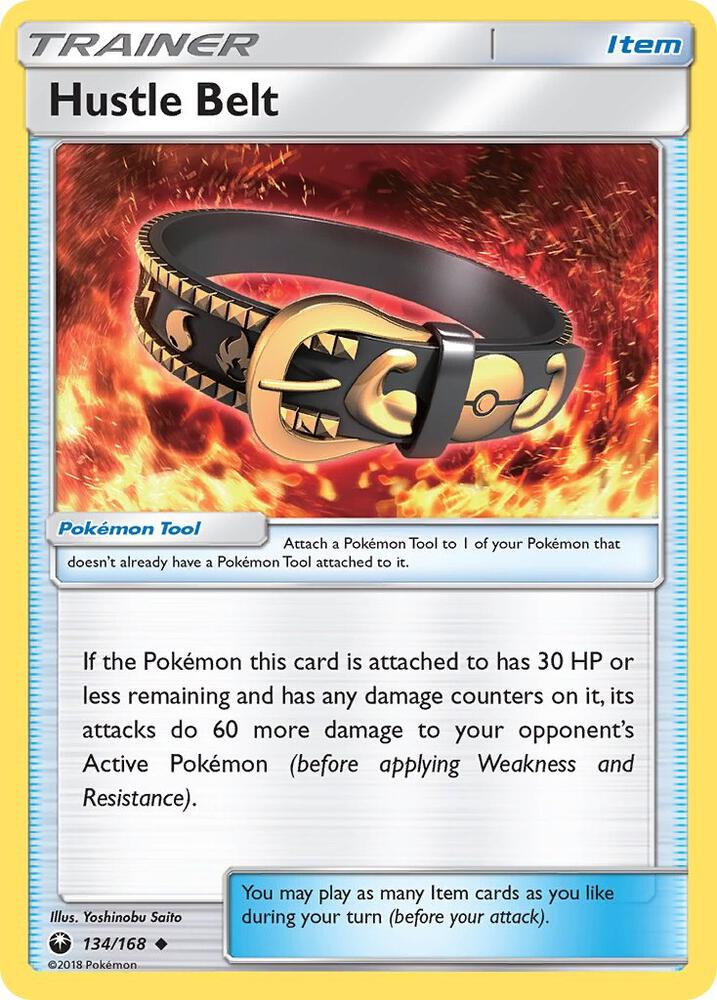 Hustle Belt 134/168 card from SM - Celestial Storm