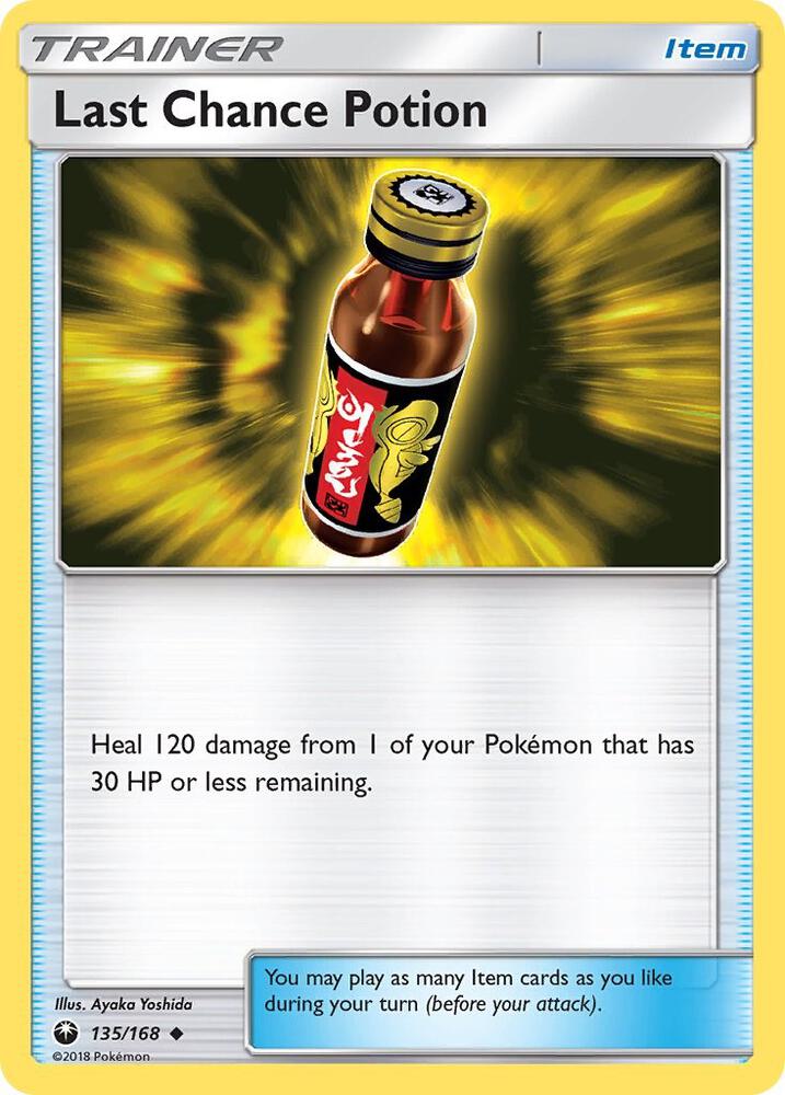 Last Chance Potion 135/168 card from SM - Celestial Storm