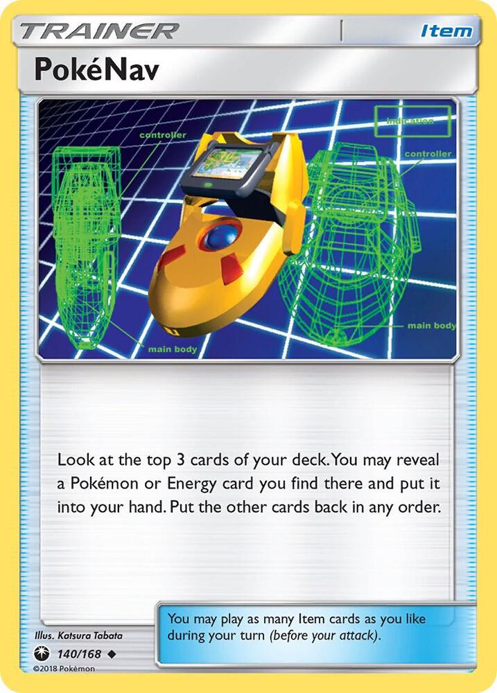 PokeNav 140/168 card from SM - Celestial Storm