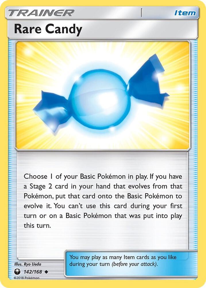 Rare Candy 142/168 card from SM - Celestial Storm