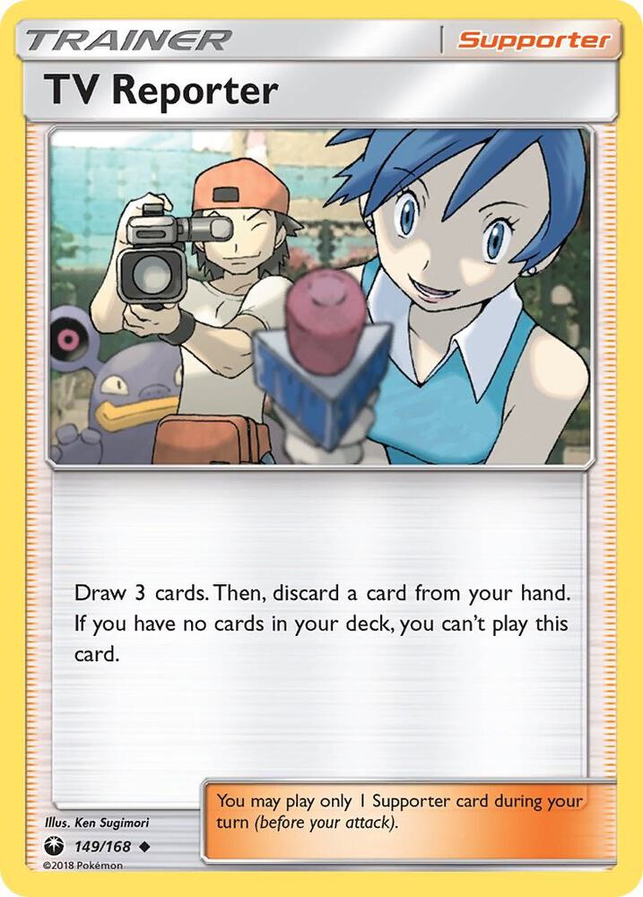 TV Reporter 149/168 card from SM - Celestial Storm