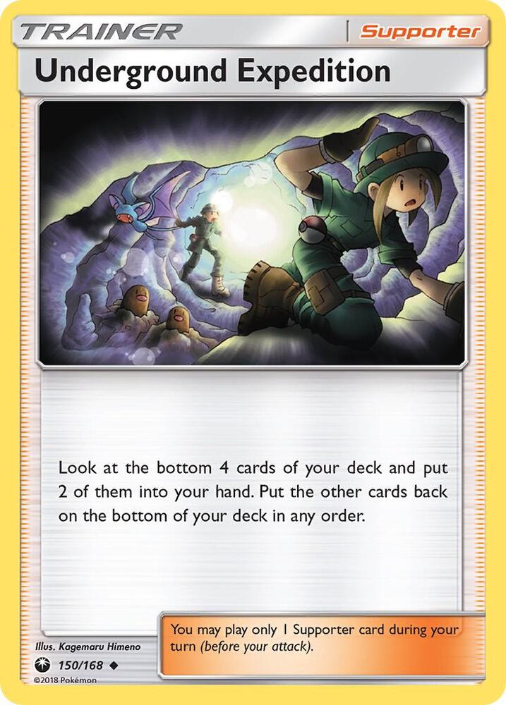 Underground Expedition 150/168 card from SM - Celestial Storm