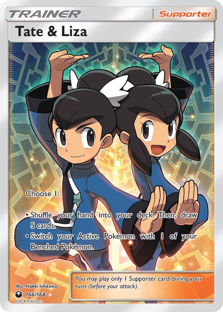 Tate & Liza (Full Art) 166/168 card from SM - Celestial Storm