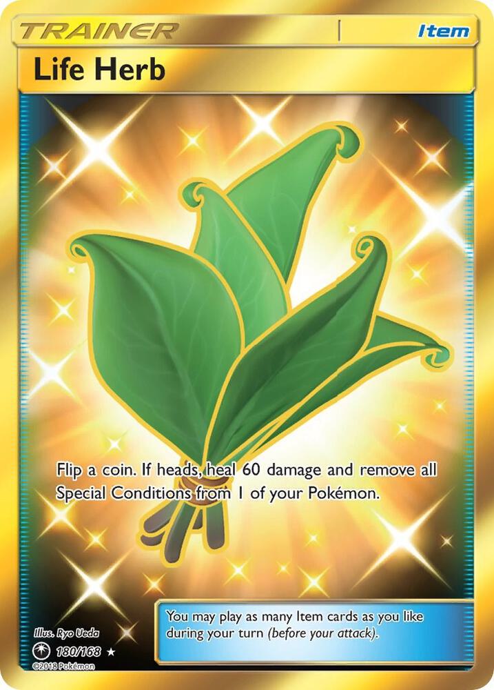 Life Herb (Secret) 180/168 card from SM - Celestial Storm