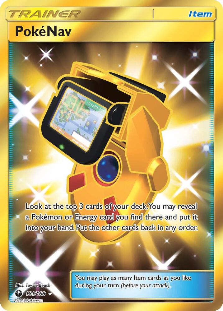 PokeNav (Secret) 181/168 card from SM - Celestial Storm