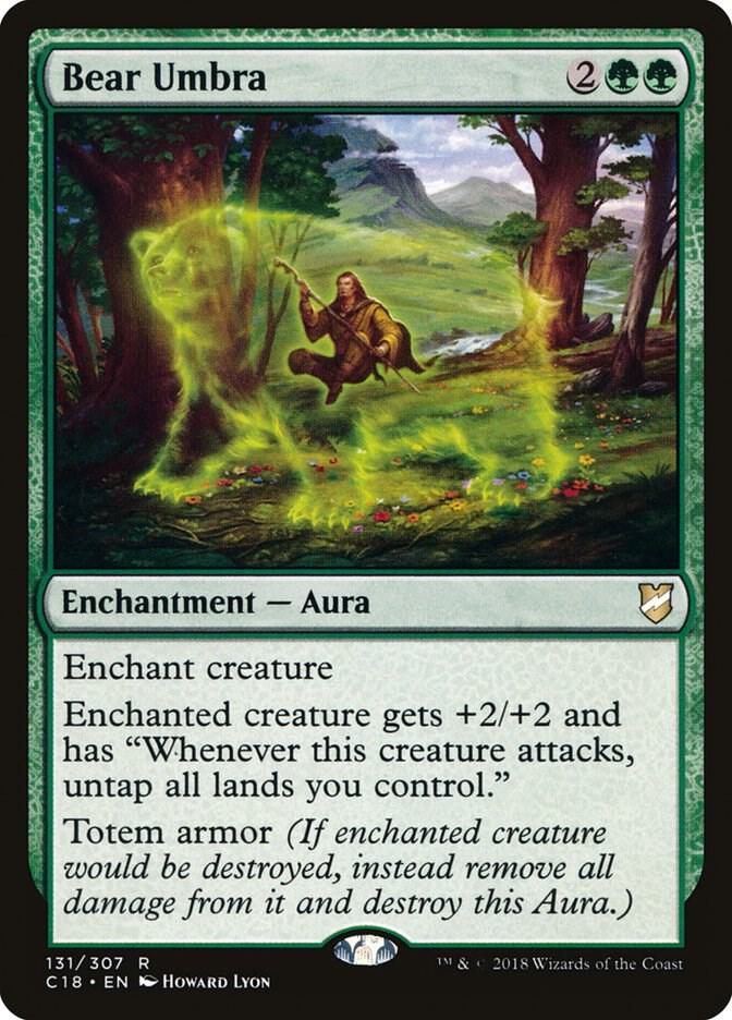 Bear Umbra 131 card from Commander 2018